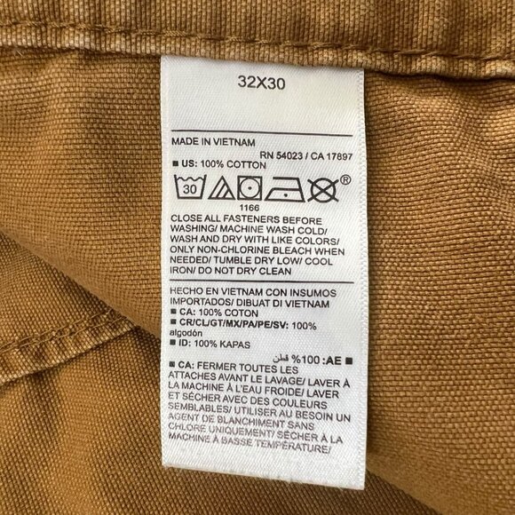 Old Navy Mens Workwear Carpenter Straight Leg Chino Pants Bourbon Tan 32 x 30 - Picture 10 of 15